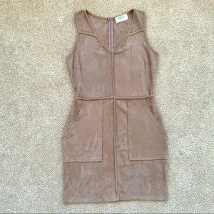 Taupe mini dress